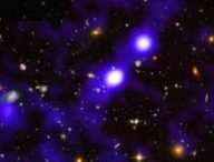 Filament de gaz reliant des galaxies entre elles. // Source : Roland Bacon, David Mary, ESO et NASA Filament de gaz reliant des galaxies entre elles. // Source : Roland Bacon, David Mary, ESO et NASA