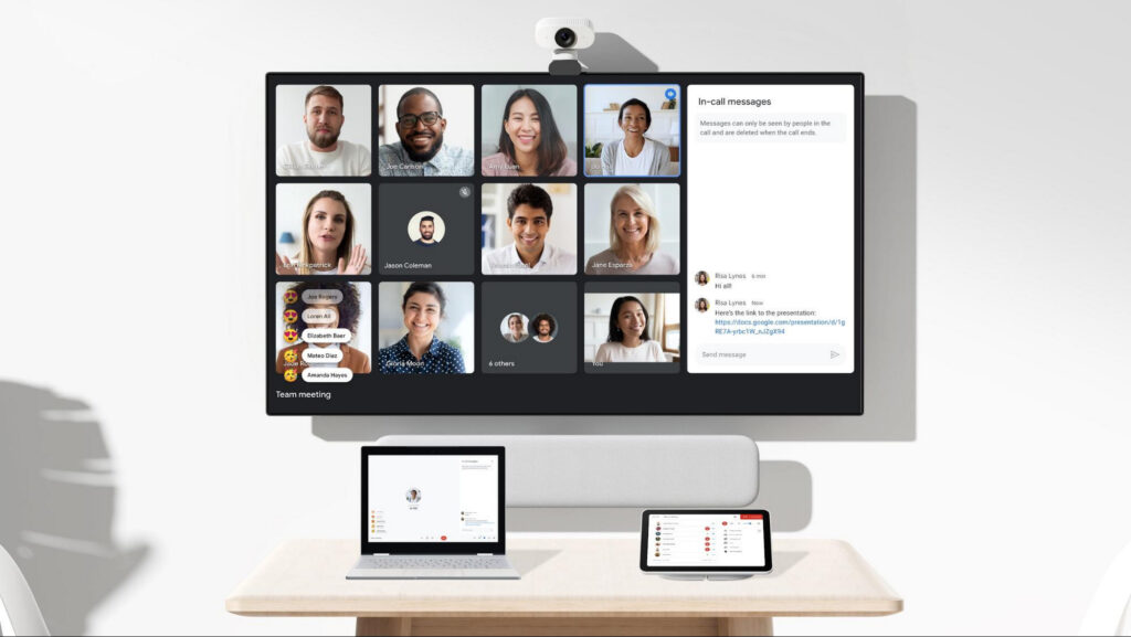 Google Meet nouvelle génération // Source : Google Google Meet nouvelle génération // Source : Google