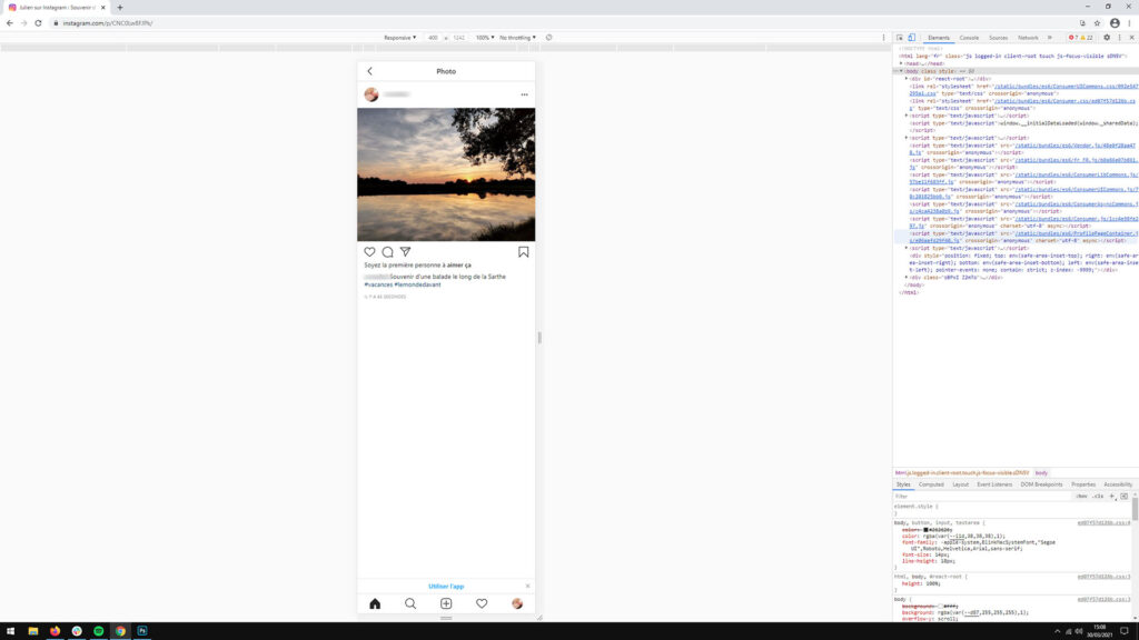 Instagram publication Instagram publication