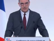 Jean Castex le 18 mars 2021. // Source : Capture d'écran YouTube Gouvernement