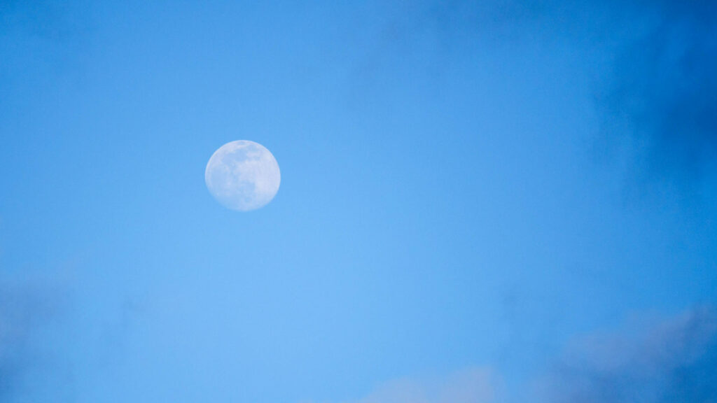 La Lune. // Source : Flickr/CC/George Thomas (photo recadrée) La Lune. // Source : Flickr/CC/George Thomas (photo recadrée)
