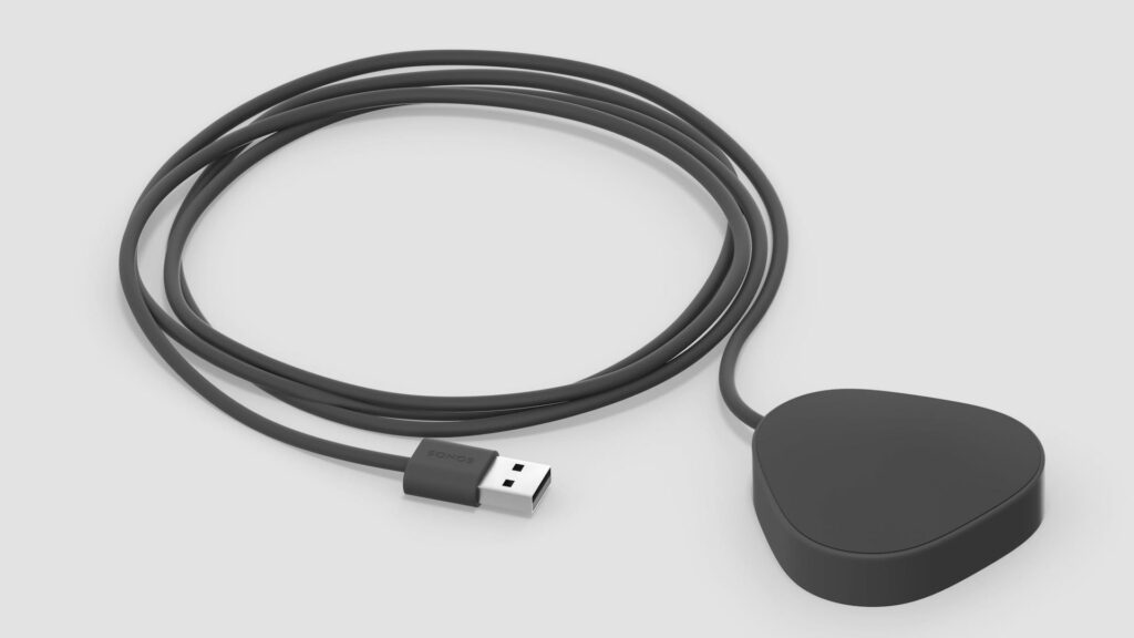 Socle de recharge Sonos Roam // Source : Sonos Socle de recharge Sonos Roam // Source : Sonos