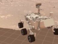 Premiers tours de roue pour Perseverance sur Mars. // Source : NASA/JPL-Caltech Premiers tours de roue pour Perseverance sur Mars. // Source : NASA/JPL-Caltech