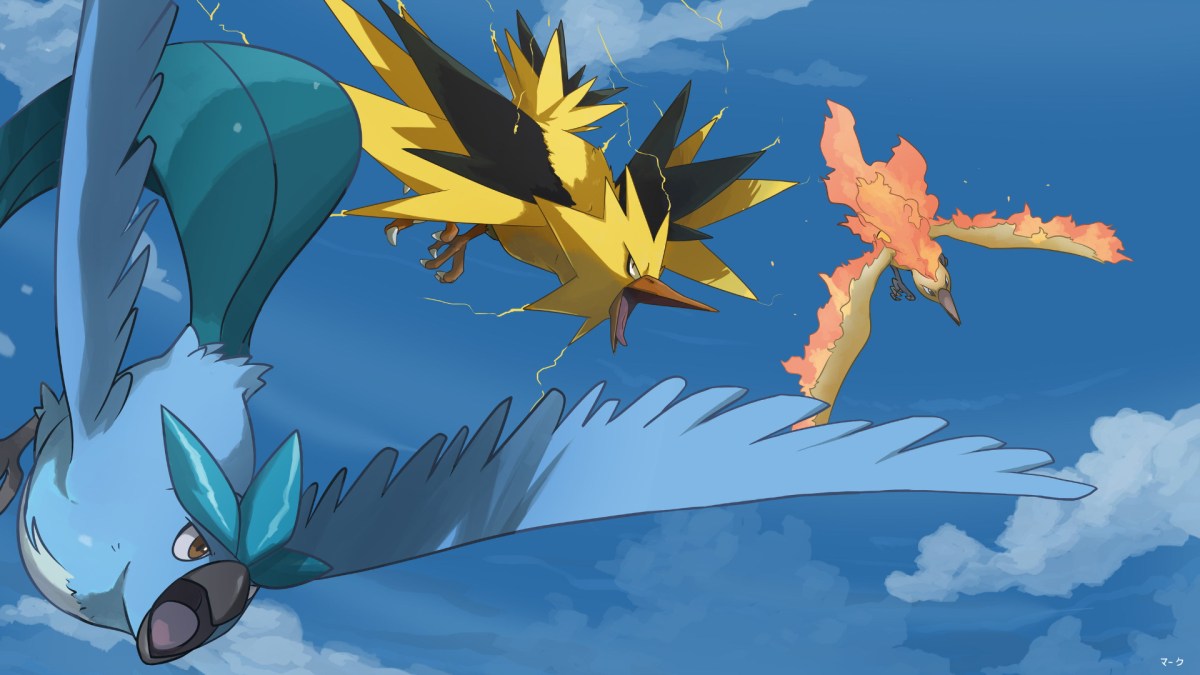 Les trois Pokémon légendaires de première génération // Source : Pokémon Les trois Pokémon légendaires de première génération // Source : Pokémon