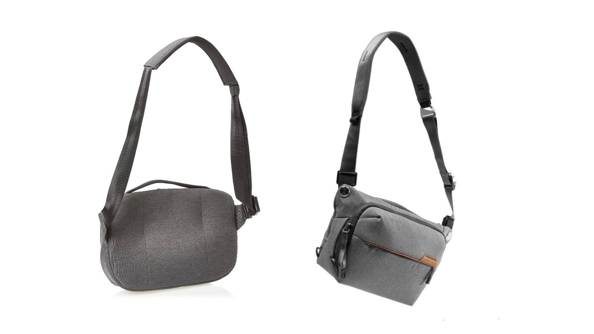 À gauche, le sac Amazon. À droite, le sac Peak Design. // Source : Montage Numerama À gauche, le sac Amazon. À droite, le sac Peak Design. // Source : Montage Numerama