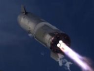 Le vol du Starship SN10 de SpaceX // Source : Capture d'écran Numerama