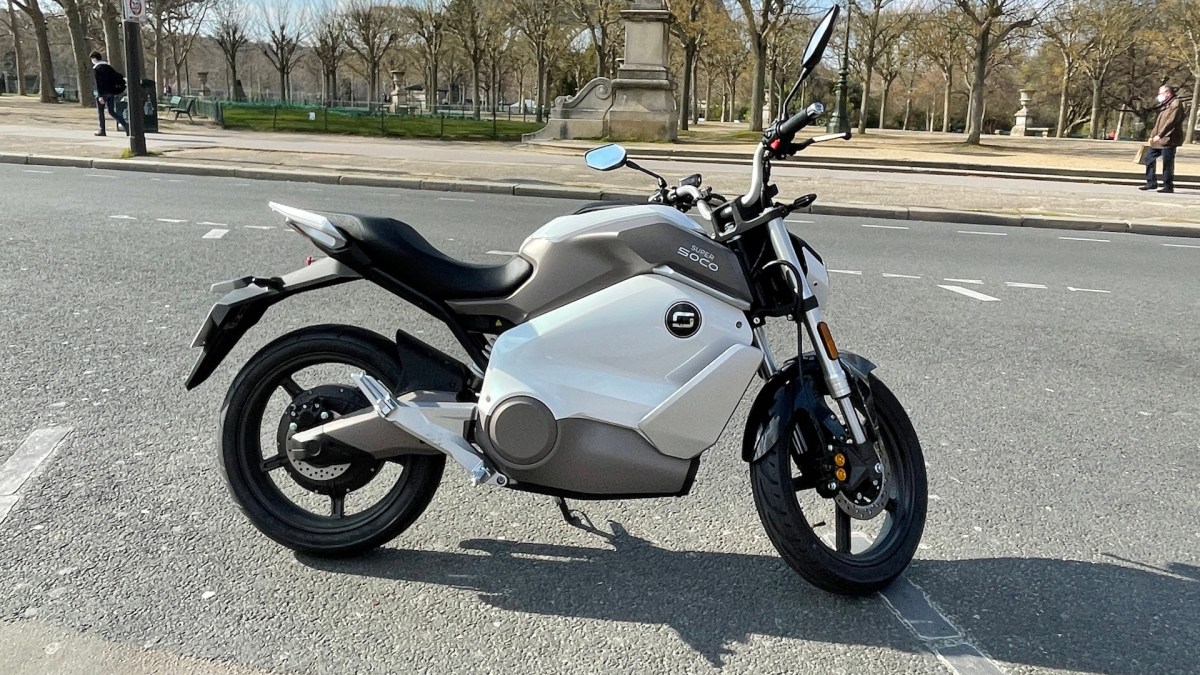 La nouvelle Street Hunter de Super Soco // Source : Numerama/MT La nouvelle Street Hunter de Super Soco // Source : Numerama/MT
