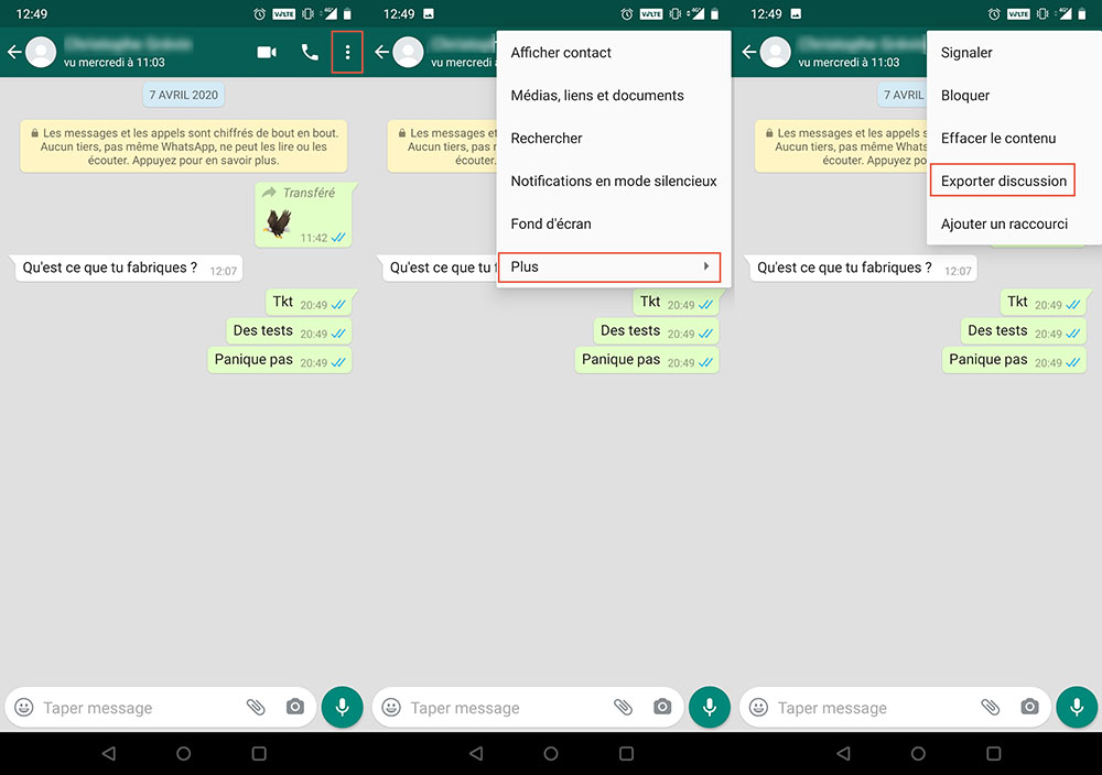 WhatsApp export discussion 1
