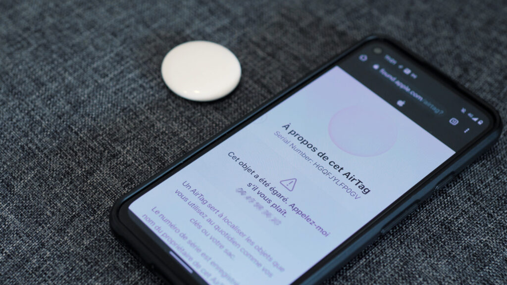 Les AirTags d'Apple // Source : Louise Audry pour Numerama Les AirTags d'Apple // Source : Louise Audry pour Numerama