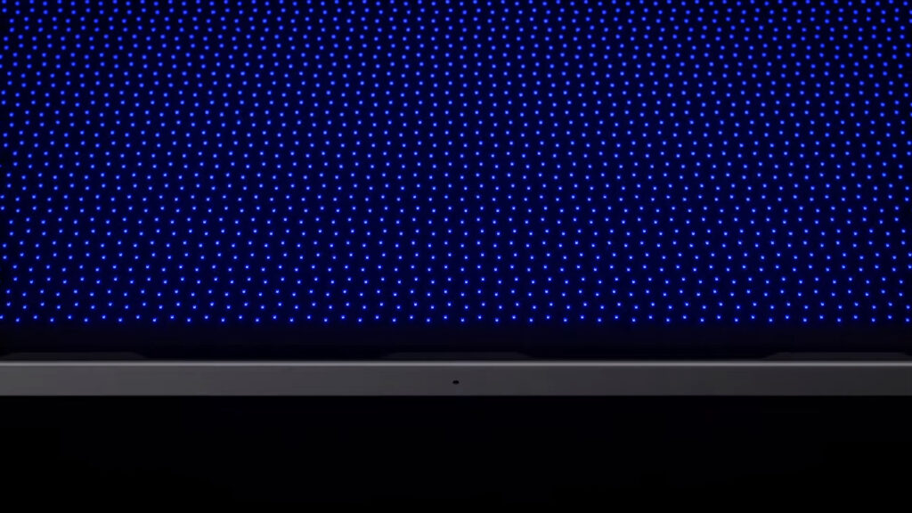Pas moins de 10 000 LED sont logées derrière la dalle de l’iPad Pro M1 // Source : Capture d'écran Numerama Pas moins de 10 000 LED sont logées derrière la dalle de l’iPad Pro M1 // Source : Capture d'écran Numerama