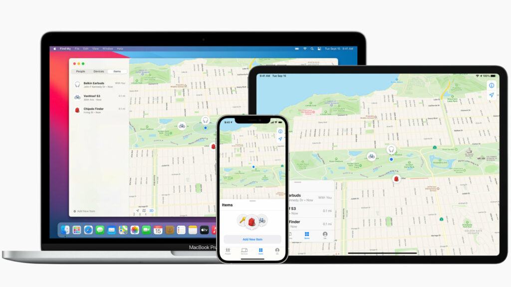 L'application Localiser d'Apple est préinstallé sur la plupart des appareils de la marque // Source : Apple