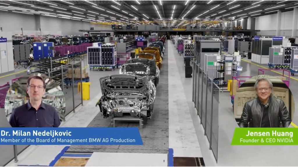 L'usine BMW virtuel propulé par l'Omniverse de Nvidia // Source : Youtube Nvidia L'usine BMW virtuel propulé par l'Omniverse de Nvidia // Source : Youtube Nvidia