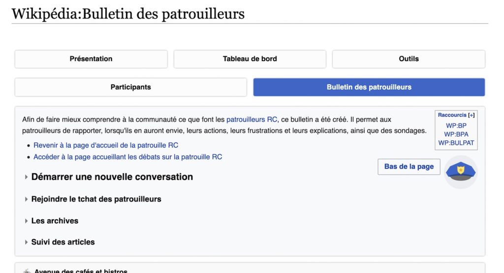 Le "Bulletin des patrouilleurs" // Source : Wikipedia Le "Bulletin des patrouilleurs" // Source : Wikipedia