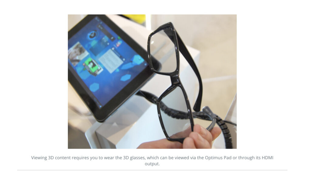 Les lunettes en plastique proposées sur le stand de LG en 2011 au MWC // Source : hardwarezone Les lunettes en plastique proposées sur le stand de LG en 2011 au MWC // Source : hardwarezone