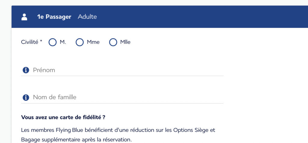 Une capture d'écran du site d'Air France le 10 avril 2021 Une capture d'écran du site d'Air France le 10 avril 2021