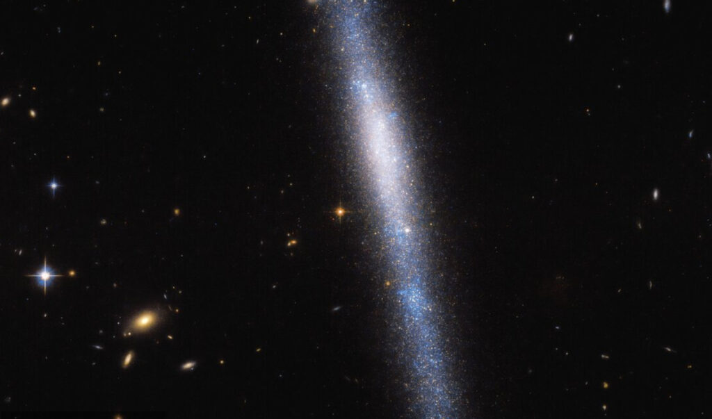 Une "cascade d'étoiles" capturée par le télescope Hubble. // Source : ESA/Hubble Une "cascade d'étoiles" capturée par le télescope Hubble. // Source : ESA/Hubble