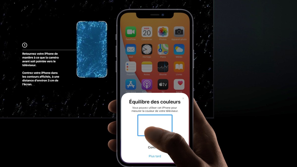 Régler son image via l'Apple TV // Source : Apple Régler son image via l'Apple TV // Source : Apple
