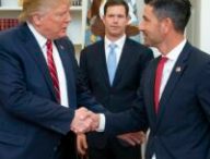 Donald Trump et son président du DHS, Chad Wolf. // Source : Flickr