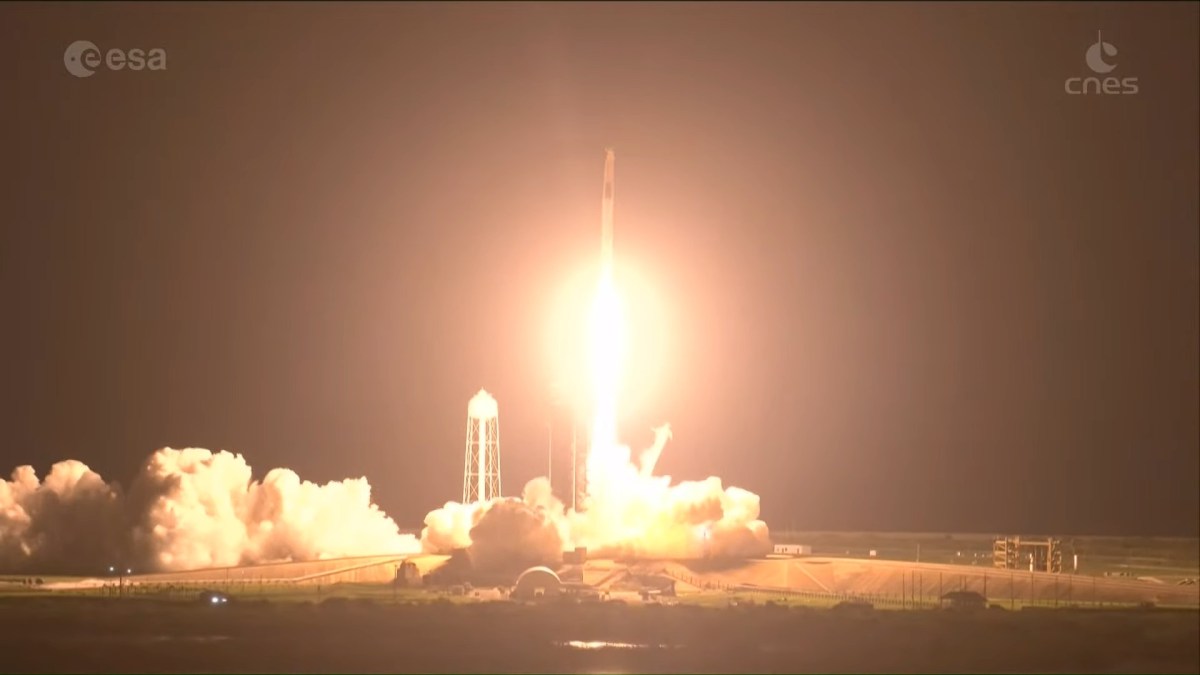Départ de la fusée Falcon 9. // Source : Nasa Départ de la fusée Falcon 9. // Source : Nasa
