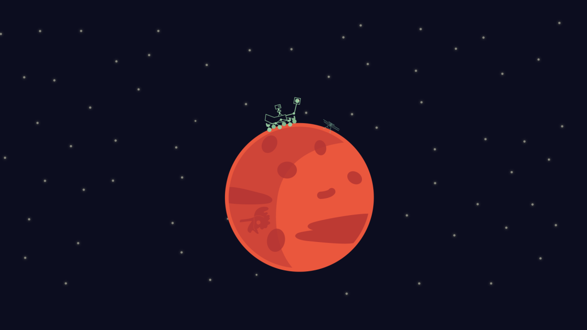 Posés sur Mars. // Source : Nino Barbey pour Numerama Posés sur Mars. // Source : Nino Barbey pour Numerama