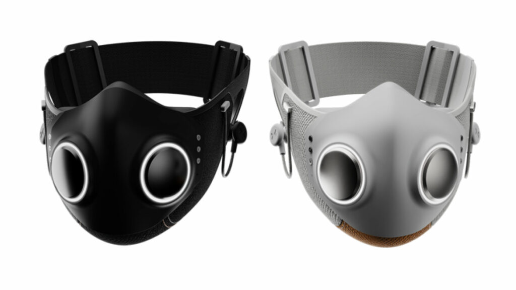 Le « Xupermask » est équipé d'un microphone et d'écouteurs bluetooth // Source : Xupermask Le « Xupermask » est équipé d'un microphone et d'écouteurs bluetooth // Source : Xupermask