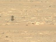 Ingenuity le 21 avril 2021 sur Mars. // Source : NASA/JPL-Caltech/ASU (photo recadrée)