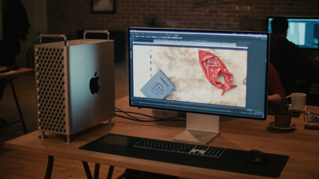 Le Mac Pro et le Pro Display XDR en situation // Source : Utilisation autorisée pour Numerama