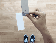 L'hélicoptère en papier, selon les plans de la Nasa // Source : Nasa L'hélicoptère en papier, selon les plans de la Nasa // Source : Nasa