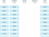 Un exemple de nombreux créneaux libres dans Doctolib pour début mai 2021
