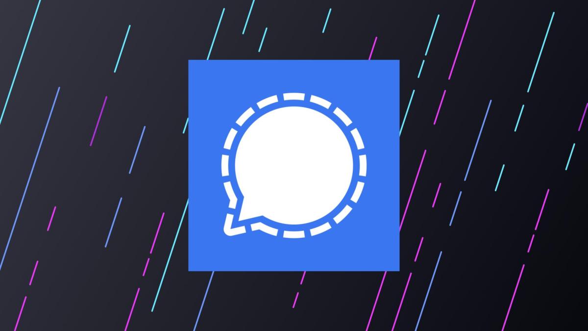 Le logo de Signal sur un fond Cyberguerre // Source : Numerama/Cyberguerre Le logo de Signal sur un fond Cyberguerre // Source : Numerama/Cyberguerre