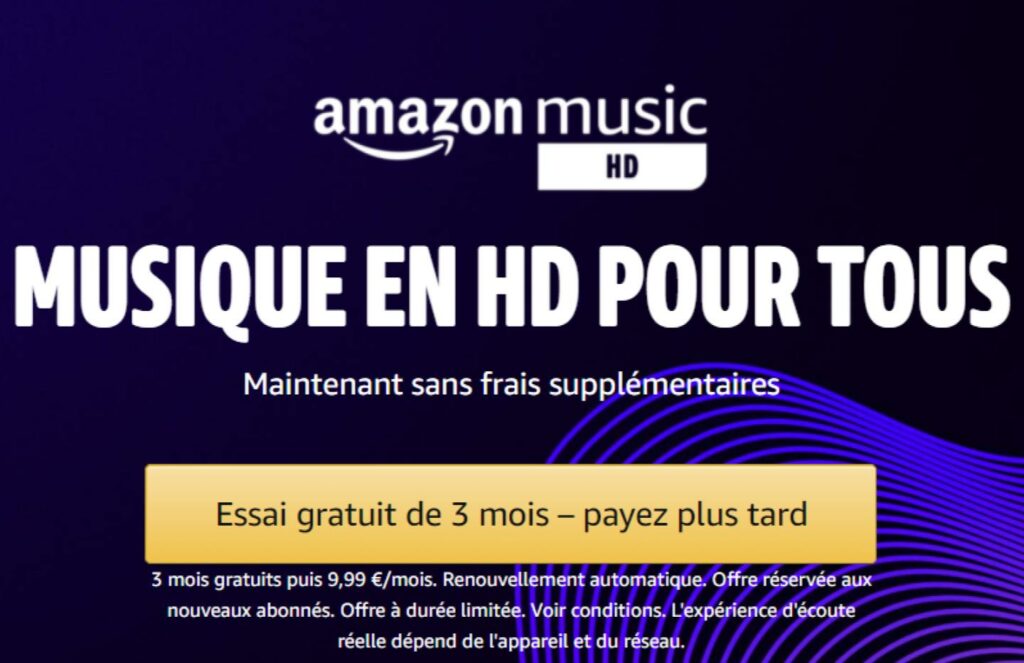 Amazon Music HD nouveau tarif Amazon Music HD nouveau tarif
