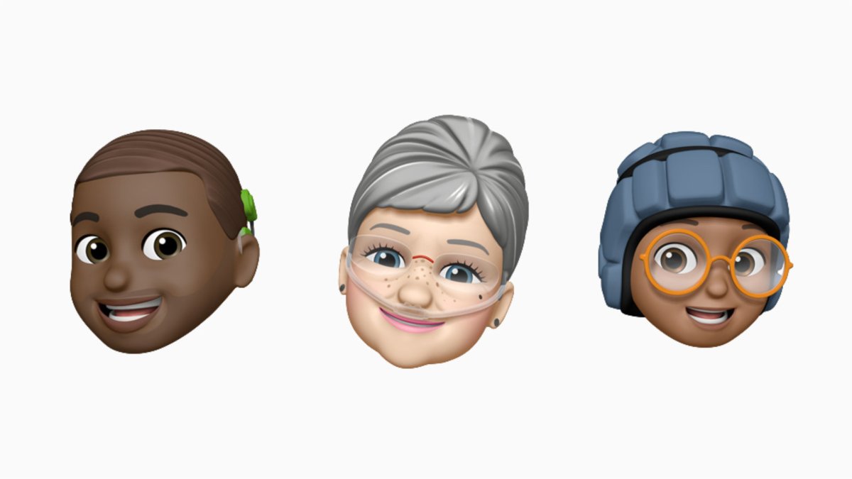 Apple veut rendre ses Memoji plus inclusifs et représentatifs // Source : Apple Apple veut rendre ses Memoji plus inclusifs et représentatifs // Source : Apple