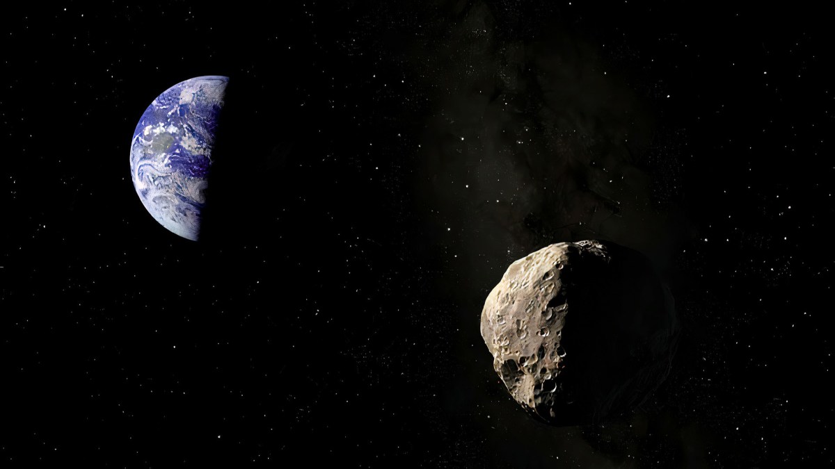 Un (improbable) astéroïde menaçant la Terre. // Source : Pixabay (photo recadrée) Un (improbable) astéroïde menaçant la Terre. // Source : Pixabay (photo recadrée)