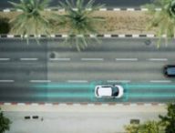 La route recharge les véhicules électriques qui circulent à sa surface. // Source : Electreon