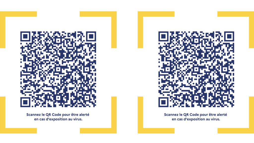 Scannez le QR code pour entrer dans la discothèque Numerama // Source : TousAntiCovid Scannez le QR code pour entrer dans la discothèque Numerama // Source : TousAntiCovid