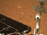 Zhurong sur Mars. // Source : CNSA (photo recadrée)
