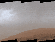 Les nuages vus par Curiosity, le 19 mars 2021. // Source : NASA/JPL-Caltech/MSSS