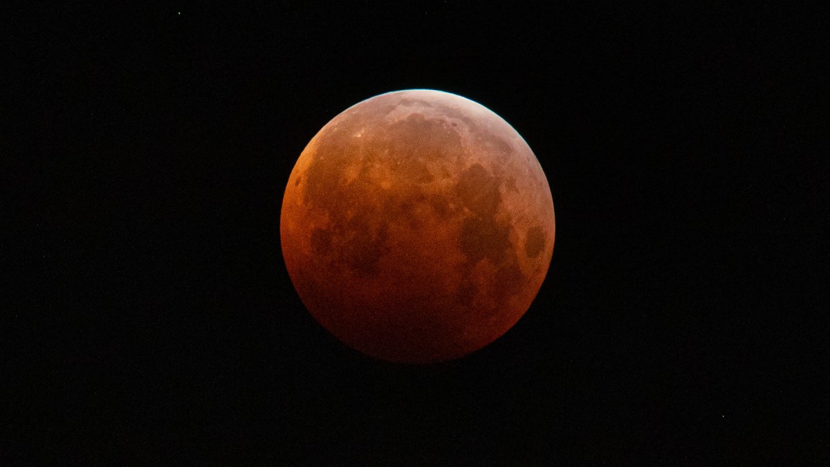 Éclipse de Lune du 26 mai 2021. // Source : Flickr/CC/Peter Alfred Hess (photo recadrée) Éclipse de Lune du 26 mai 2021. // Source : Flickr/CC/Peter Alfred Hess (photo recadrée)
