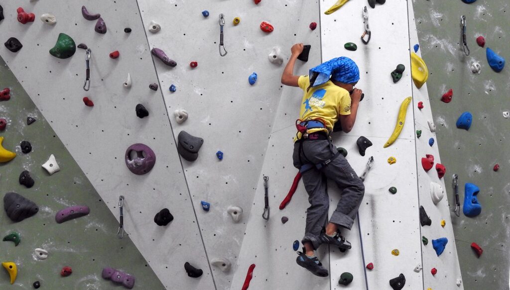 Une personne fait de l'escalade // Source : Pixabay Une personne fait de l'escalade // Source : Pixabay