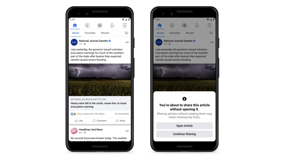 Facebook article presse Facebook article presse