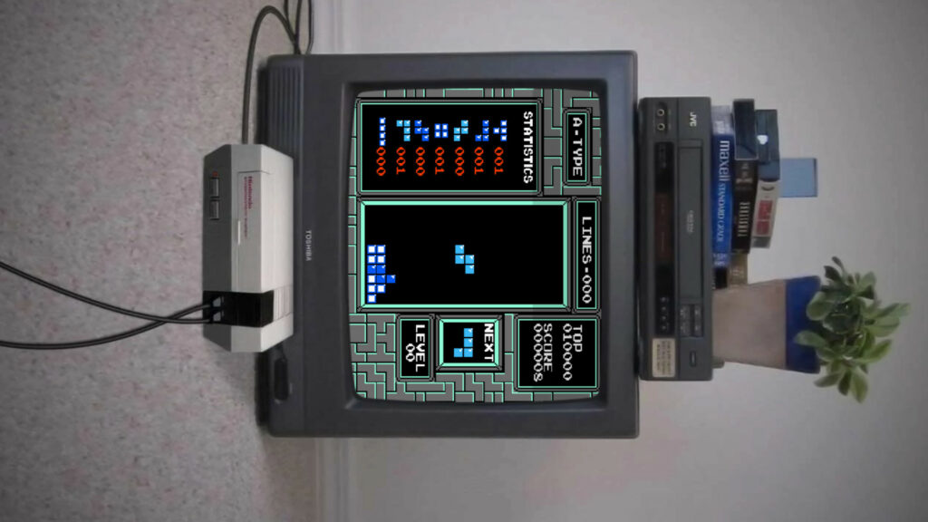Ce n'est pas toujours simple d'assembler les pièces de Tetris pour faire de belles rangées à supprimer, mais avec First-Person Tetris, la difficulté augmente avec une caméra qui se cale sur les rotations des briques. // Source : Capture d'écran Ce n'est pas toujours simple d'assembler les pièces de Tetris pour faire de belles rangées à supprimer, mais avec First-Person Tetris, la difficulté augmente avec une caméra qui se cale sur les rotations des briques. // Source : Capture d'écran