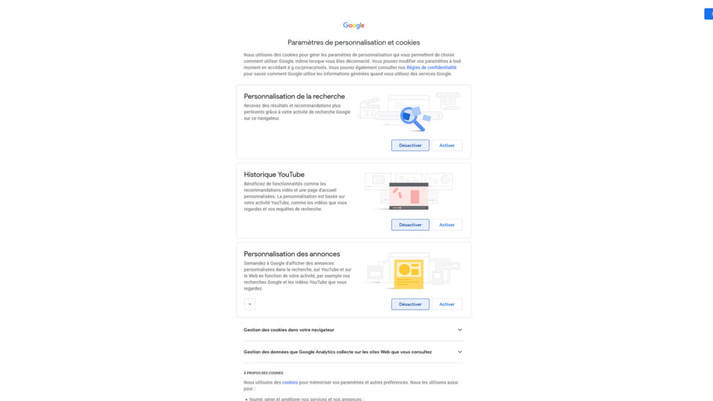 Google refus cookies Google refus cookies