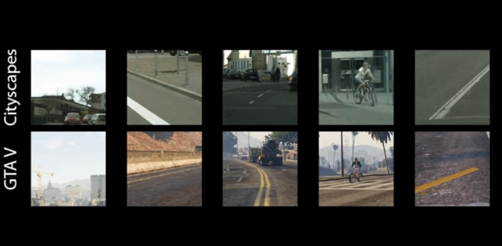 Les images utilisés pour construire un GTA photoréaliste // Source : Intel Intelligent Systems Lab Les images utilisés pour construire un GTA photoréaliste // Source : Intel Intelligent Systems Lab