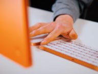 Le clavier Touch ID de l’iMac M1 2021 par Apple // Source : Louise Audry pour Numerama