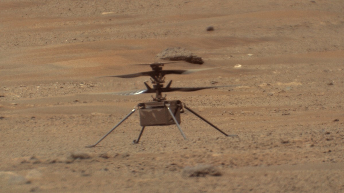 Ingenuity sur Mars. // Source : NASA/JPL-Caltech/LANL/CNES/IRAP/Kevin M. Gill Ingenuity sur Mars. // Source : NASA/JPL-Caltech/LANL/CNES/IRAP/Kevin M. Gill