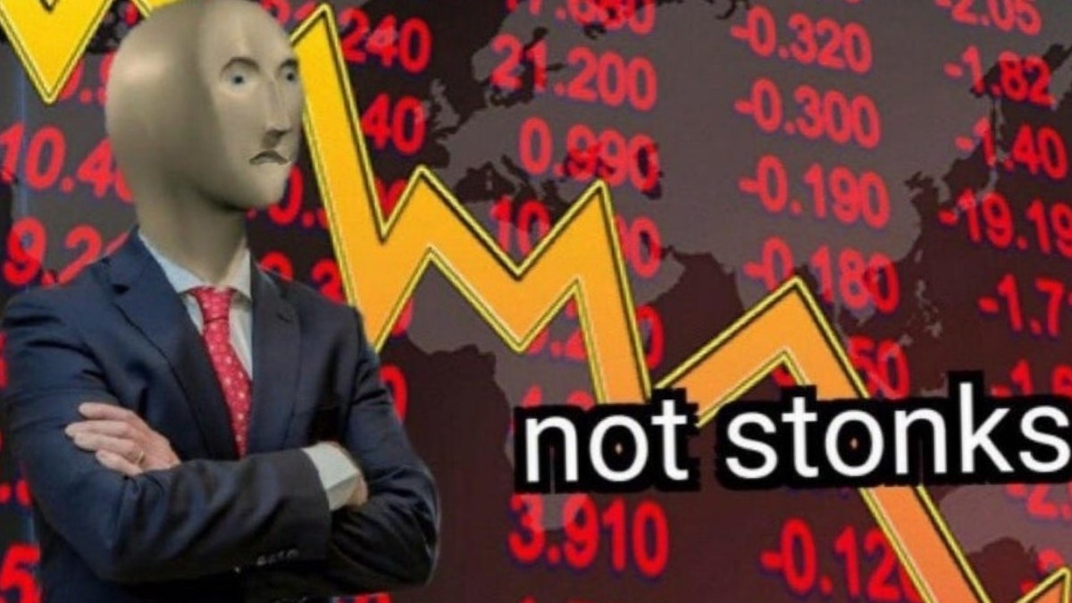 Not Stonks. // Source : Knowyourmeme Not Stonks. // Source : Knowyourmeme