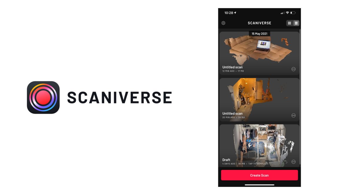L'application Scaniverse // Source : Montage Numerama L'application Scaniverse // Source : Montage Numerama