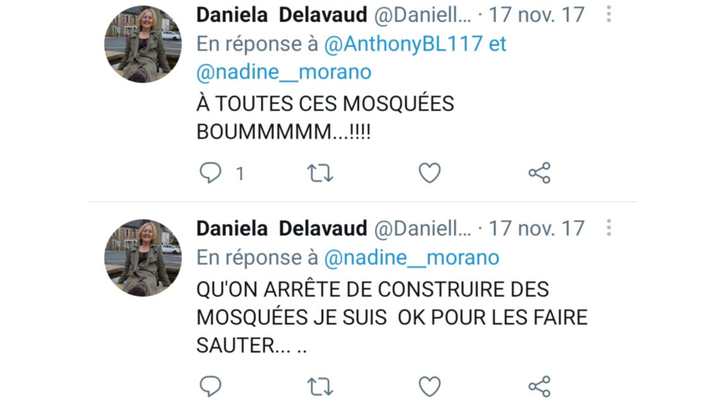 Les tweets de Danielle Delavaud // Source : Capture d'écran Numerama Les tweets de Danielle Delavaud // Source : Capture d'écran Numerama