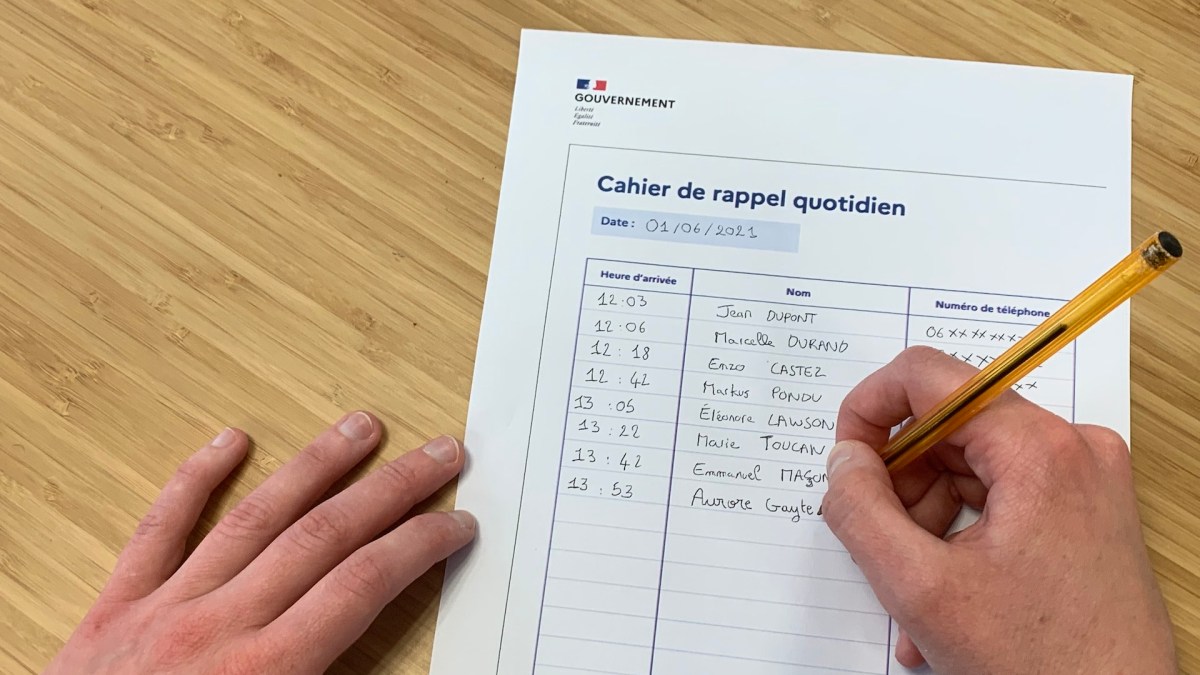Cahier de rappel // Source : Numerama Cahier de rappel // Source : Numerama