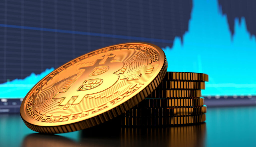 Un bitcoin de manière illustrée car nous savons qu'un bitcoin n'existe pas de manière physique // Source : quoteinspector Un bitcoin de manière illustrée car nous savons qu'un bitcoin n'existe pas de manière physique // Source : quoteinspector